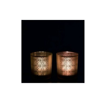 Porta-velas em vidro