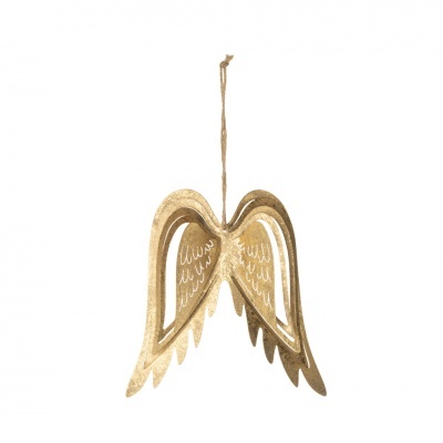 Asas em Metal Dourado