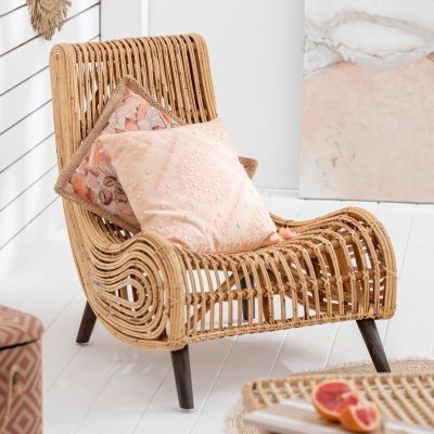 Cadeirão em Bamboo Natural