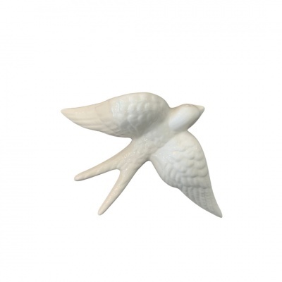 Andorinha em Cerâmica Branca