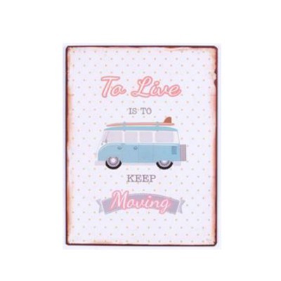 Placa e Metal Com Frase