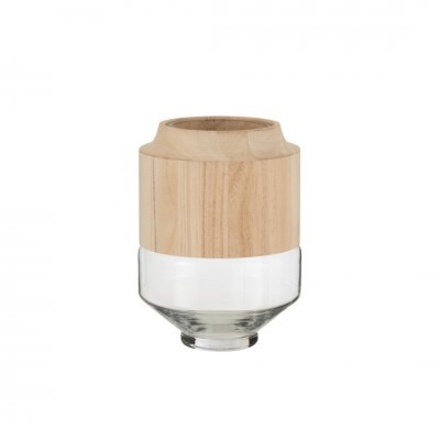 Jarra Vidro e Madeira