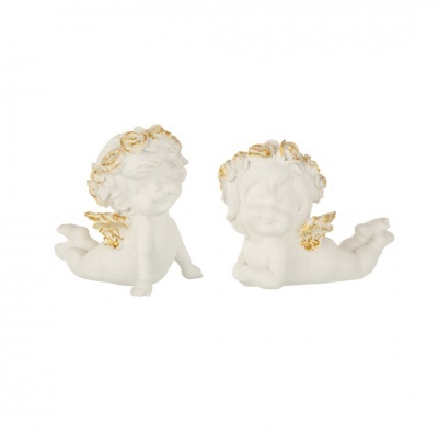 Anjinhos Decorativos com Detalhes Dourados