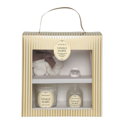 Coffret Difusor Vela e Gesso Perfumado Les Intemporelles - Vanille Dorée