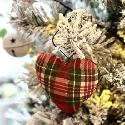 Coração Decorativo em Tecido