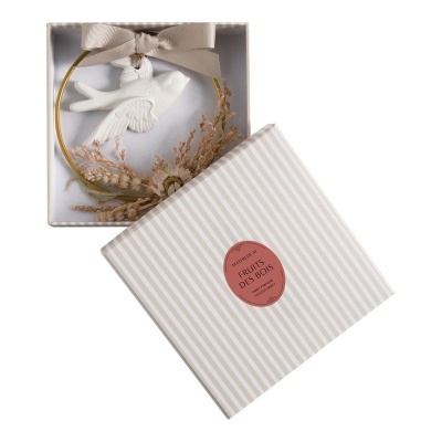 Coroa Floral Colombe Mathilde M - Fleur de Coton