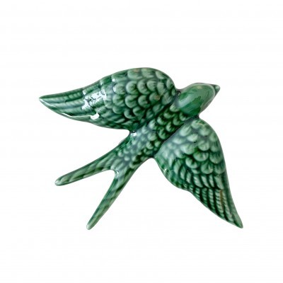 Andorinha em Cerâmica Verde Caldas