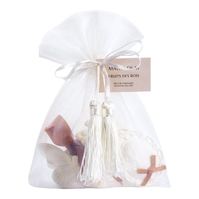 Saquinho de Organza com Três Gessos Perfumados - Fruits des Bois