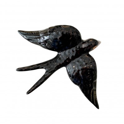 Andorinha em Cerâmica Preta