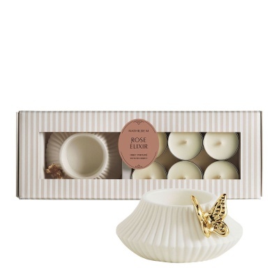 Coffret Porta-velas Borboleta Mathilde M. - Rose Élixir
