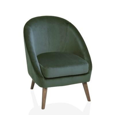 Cadeirão em Veludo Verde