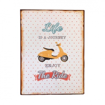 Placa "Life is a Journey"