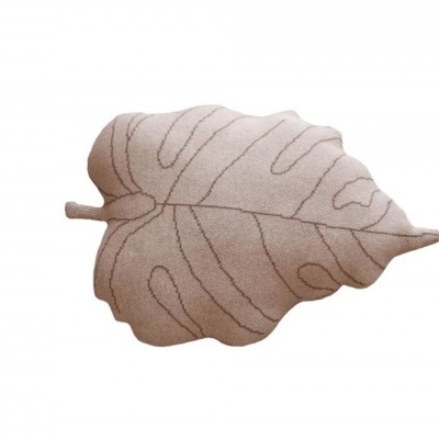 ALMOFADA BABY LEAF ROSE BEGE