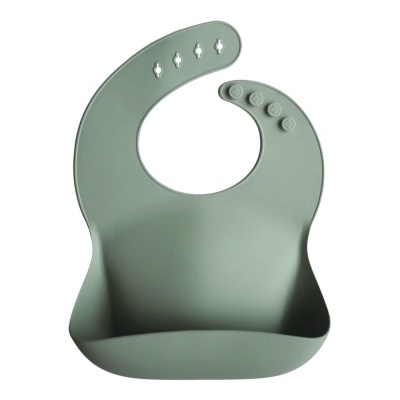 BABETE DE SILICONE MUSHIE - CAMBRIDGE BLUE