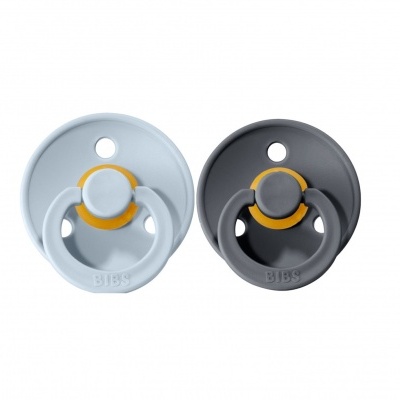 CHUPETA BIBS - COR IRON/BABYBLUE (6-18M)