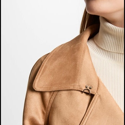 suede trenchcoat
