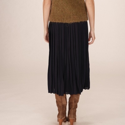 plisse skirt