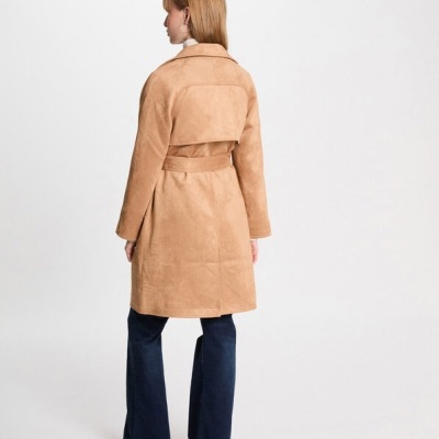 suede trenchcoat