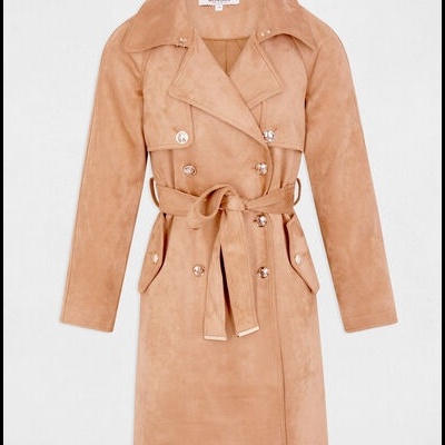 suede trenchcoat