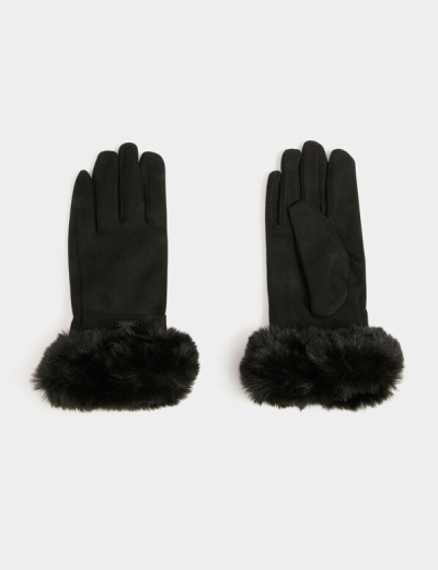 fur gloves