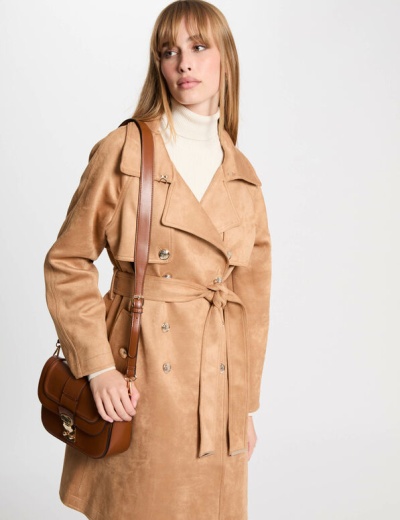 suede trenchcoat