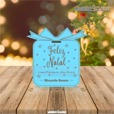 Mini Placa de Natal - Presente Nome Personalizado