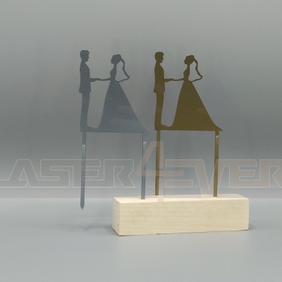 Topo de bolo para Casamento - Tema Casal