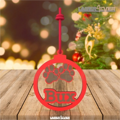 Bola de Natal - Patinhas - Nome Personalizado