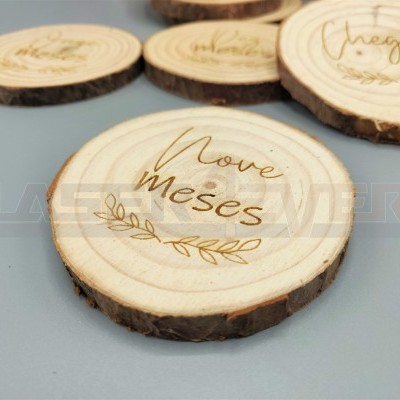 Rodelas madeira - 12 meses para bebés