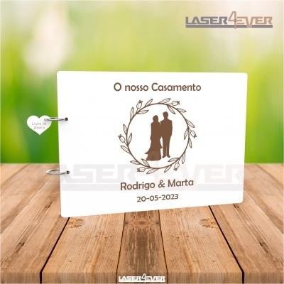 Livro de Honra Casamento - Casal