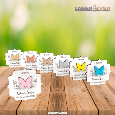 Lembrança Crisma Borboleta