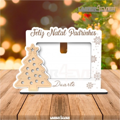 Moldura - Feliz Natal Padrinhos - Nome Personalizado