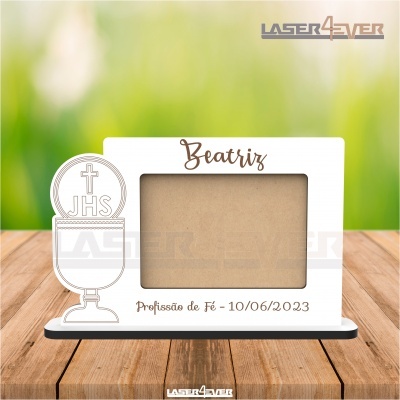 Lembrança Profissão de Fé Moldura - Cálice