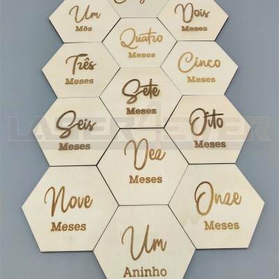 Placas Hexágonos - 12 MESES PARA BEBÉS