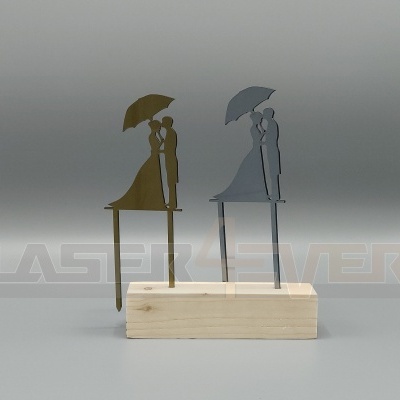 Topo de bolo para Casamento - Tema Casal