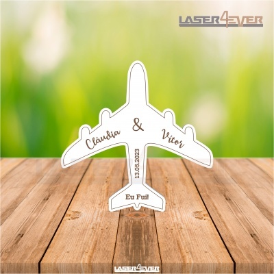 Íman Casamento Avião