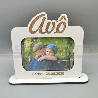 Moldura - Avós / Avó / Avô - Nome e Data Personalizável