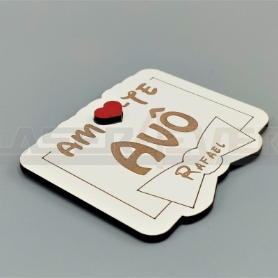 Íman Amo-te Avô - Nome Personalizado