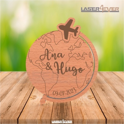 Íman Lembrança Casamento Mundo