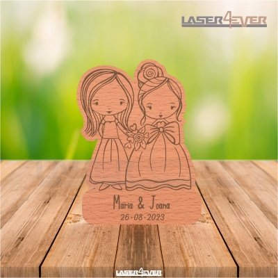 Lembrança Casamento - Casal Noiva Noiva