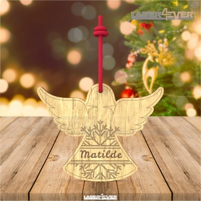 Bola de Natal - Anjo Nome Personalizado