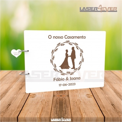 Livro de Honra Casamento - Casal Olhar