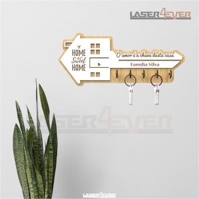 Chaveiro Chave - O Amor é a chave desta casa