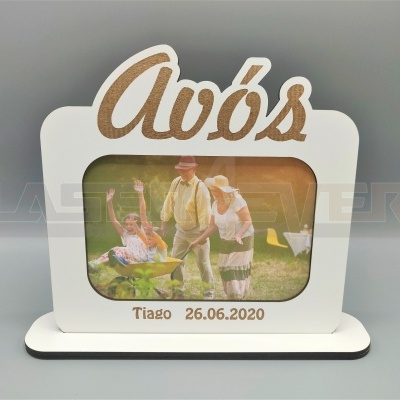 Moldura - Avós / Avó / Avô - Nome e Data Personalizável
