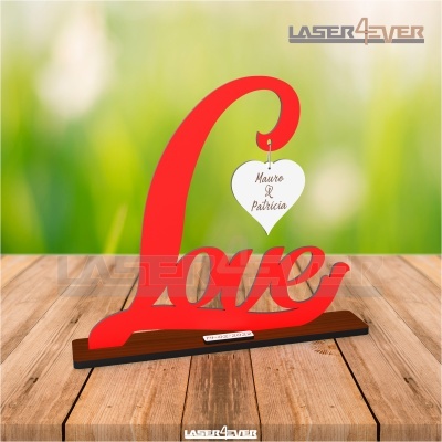 Placa Love - Nomes e Data Personalizados