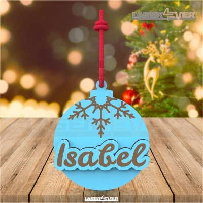 Bola de Natal - Nome Personalizado