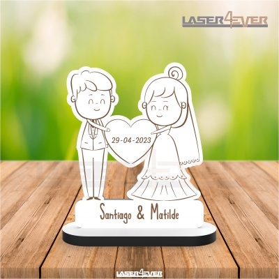 Lembrança Casamento - Casal Coração