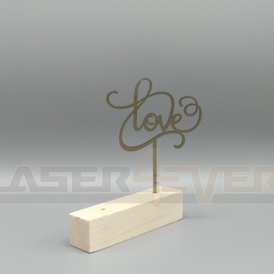 Topo de bolo para Casamento com a Palavra LOVE