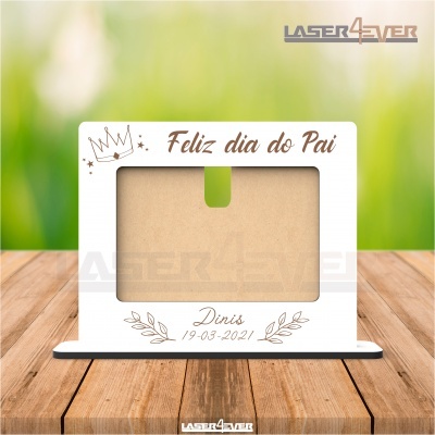 Moldura Feliz dia do Pai - Nome e Data Personalizável
