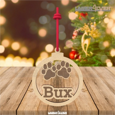 Bola de Natal - Patinhas - Nome Personalizado